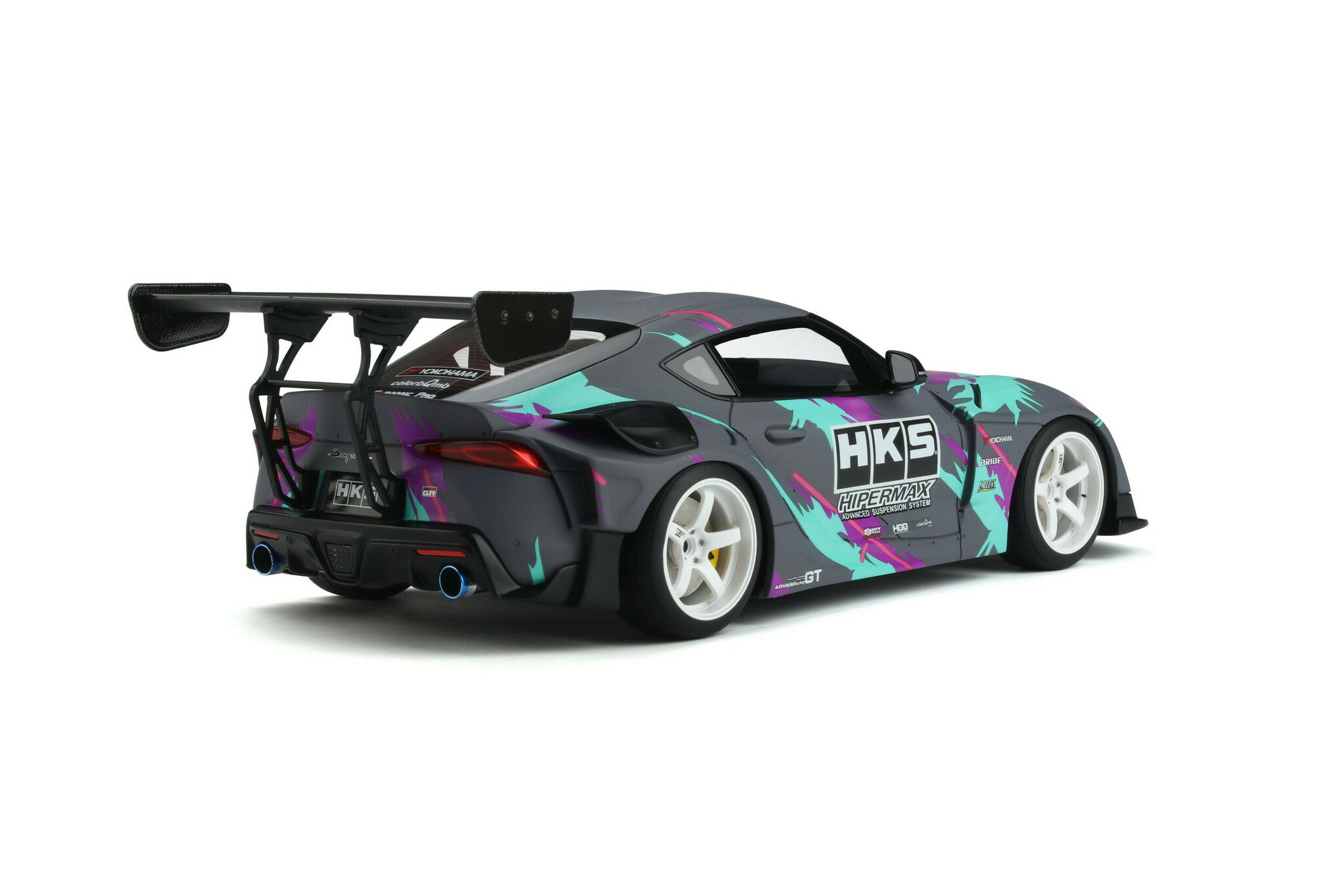 Skala 1/18 HKS GR SUPRA, (TOYOTA) GREY 2019 GT407 fr GT Spirit