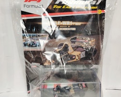 Skala 1/43 Formula 1, Wolf WR1, 1977, Jody Scheckter, Walter Wolf Racing m/w tidning/booklet