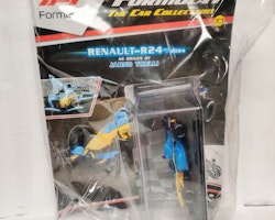 Skala 1/43 Formula 1, Renault R24, 2004, Jarno Trulli m/w tidning/booklet
