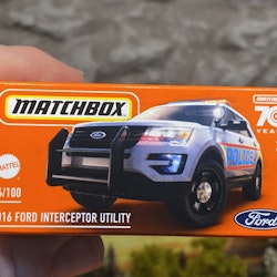 Skala 1/64 Matchbox "70-years"  Ford Interceptor Utility 2016 Police