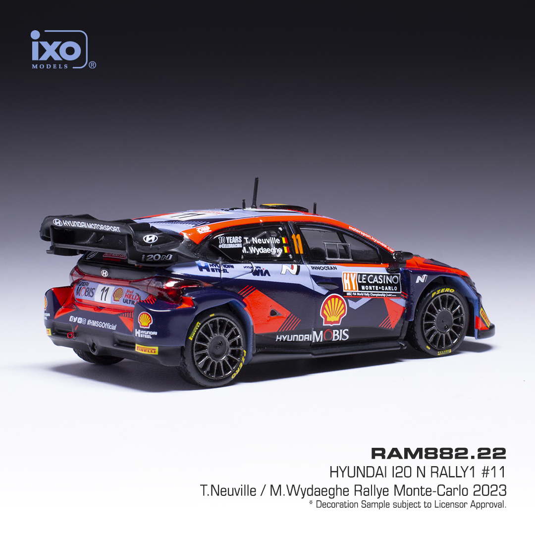 Skala 1/43 Hyundai i20 N Rally1 #11 Monte Carlo, Neuville fr IXO Models
