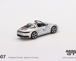 Skala 1/64 Porsche 911 Targa 4S Heritage Design Ed. GT Silv Met fr MINI GT
