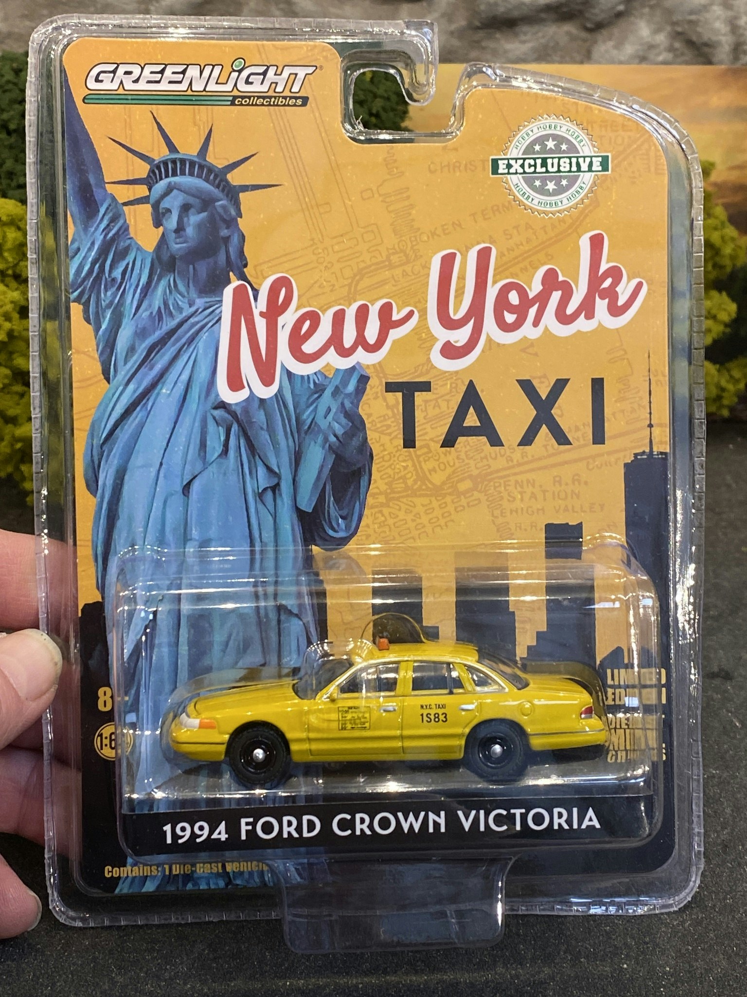 Skala 1/64 New York Taxi 94' Ford Crown Victoria fr Greenlight Exclusive