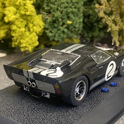 Kopia Scale 1/32 Analogue Slotcar - Ford GT40  #2 Black fr Scalextric