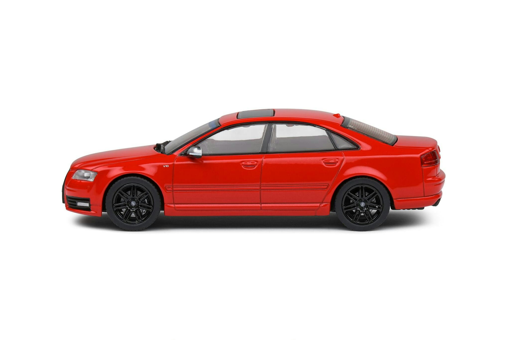 Skala 1/43 Audi S8 D3 5,2l -V10, Red fr Solido