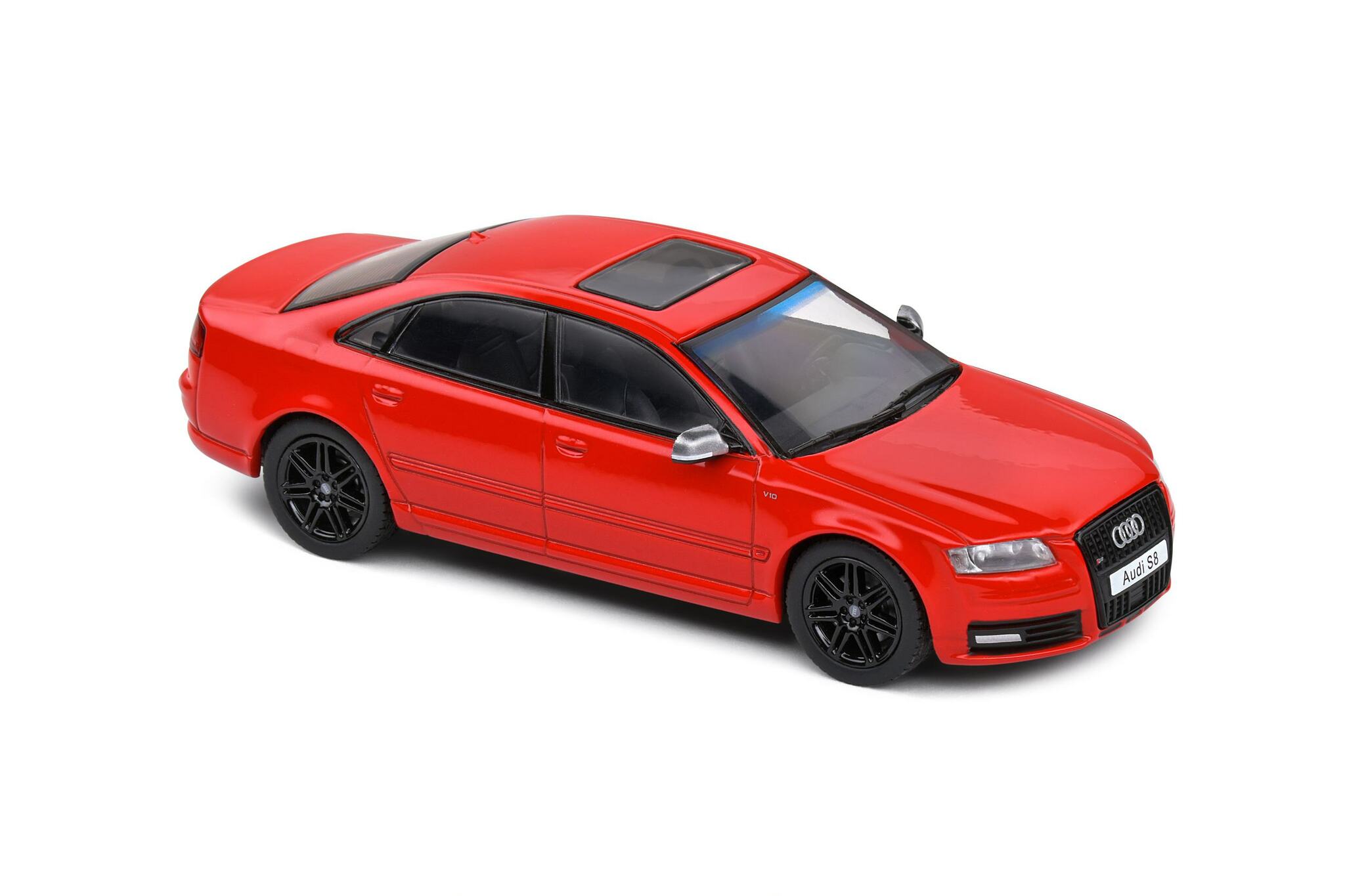 Skala 1/43 Audi S8 D3 5,2l -V10, Red fr Solido