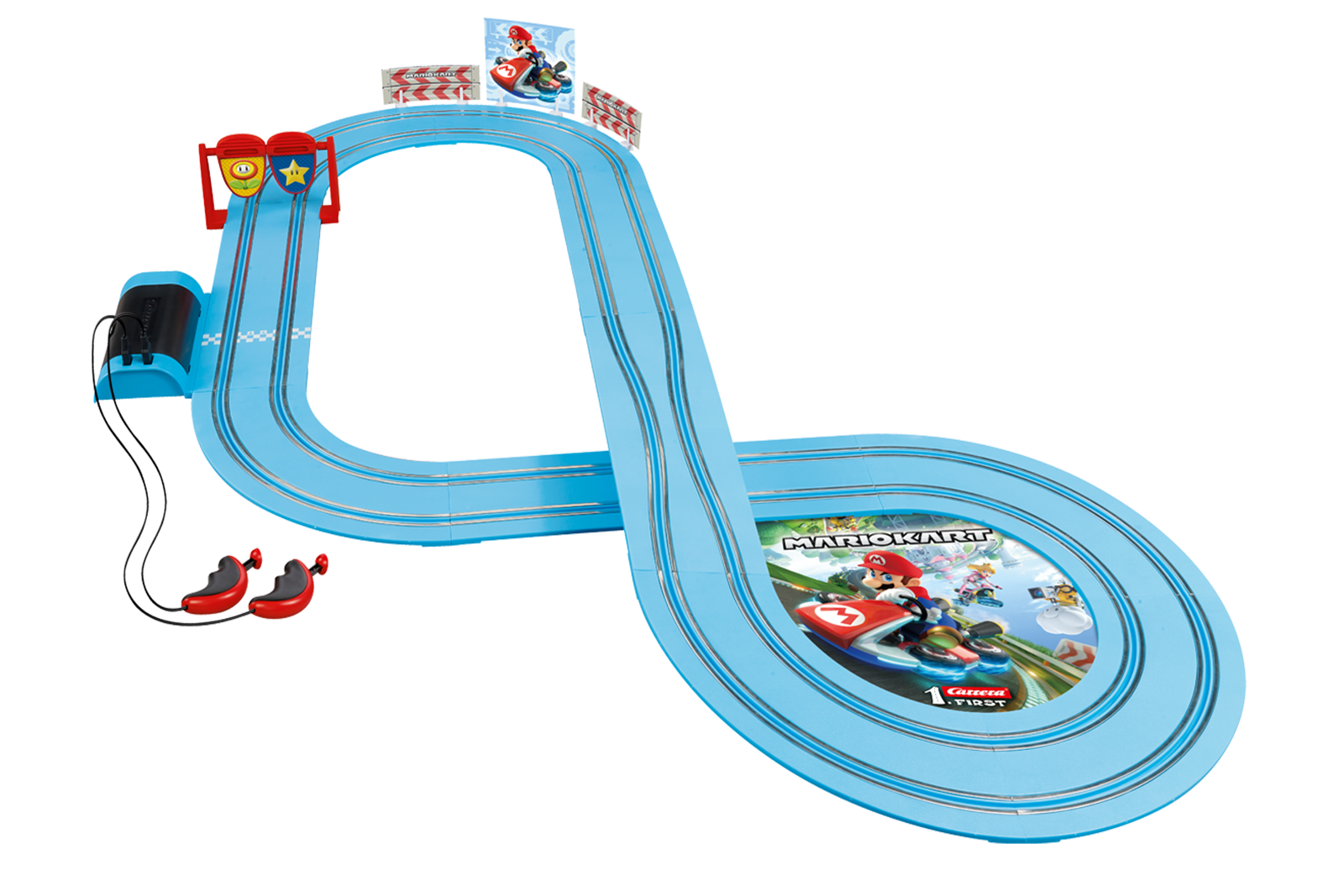 Skala 1/50 An. Slot Track Carrera 1.First: Mariokart™ - Mario vs. Luigi