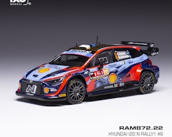 Skala 1/43 Hyundai i20 N Rally1 #8 Ypres 22' Tänak/Jävreoja fr IXO Models