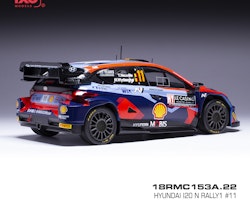 Skala 1/18 Hyundai i20 N Rally1 #11 Monte Carlo 23' Neuville fr IXO Models