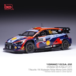 Skala 1/18 Hyundai i20 N Rally1 #11 Monte Carlo 23' Neuville fr IXO Models