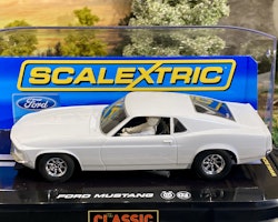 Scale 1/32 Analogue Slotcar - Ford Mustang 69' Plain White fr Scalextric