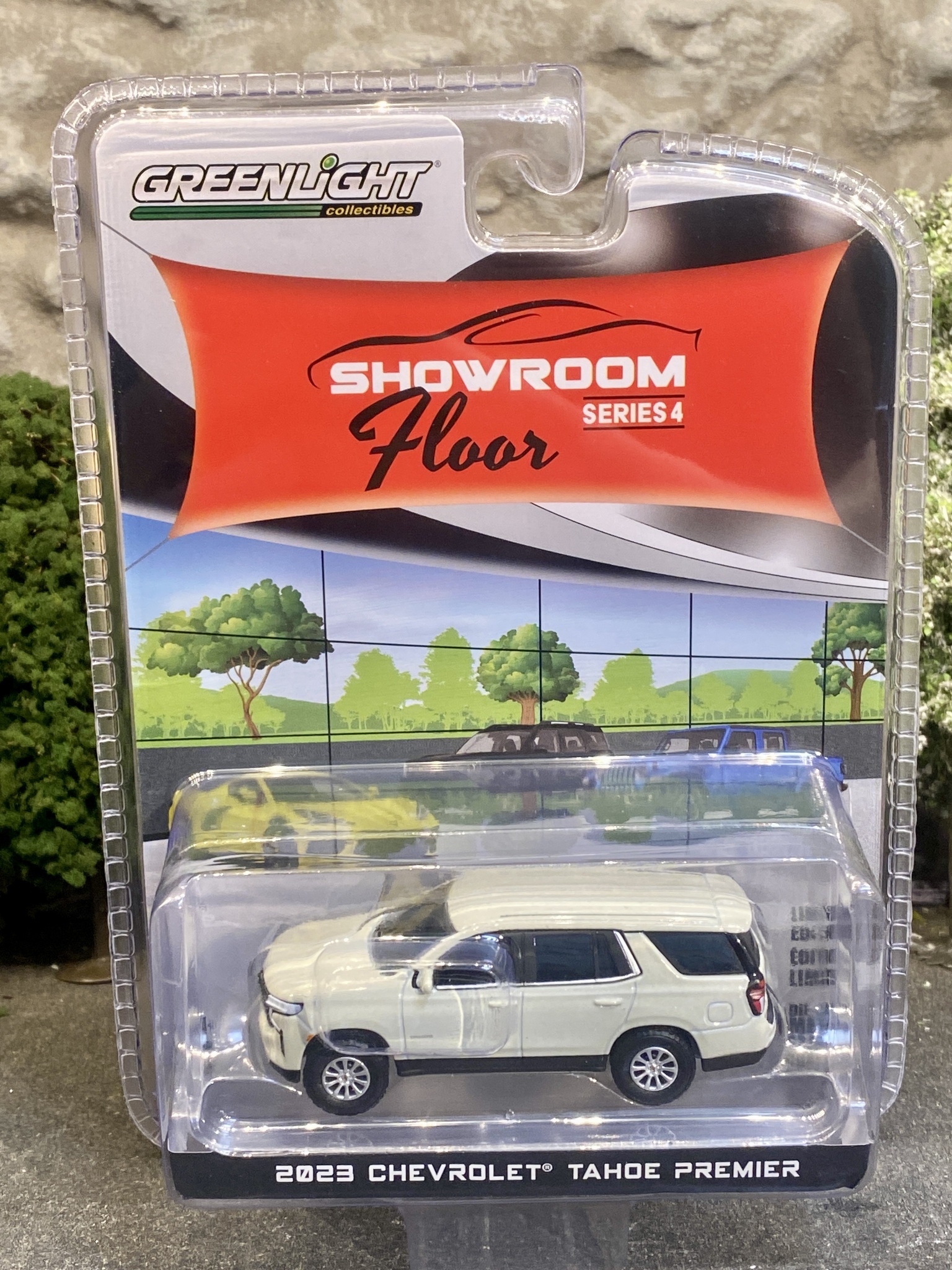 Skala 1/64 Showroom Floor - Chevrolet Tahoe Premier 2023 fr Greenlight
