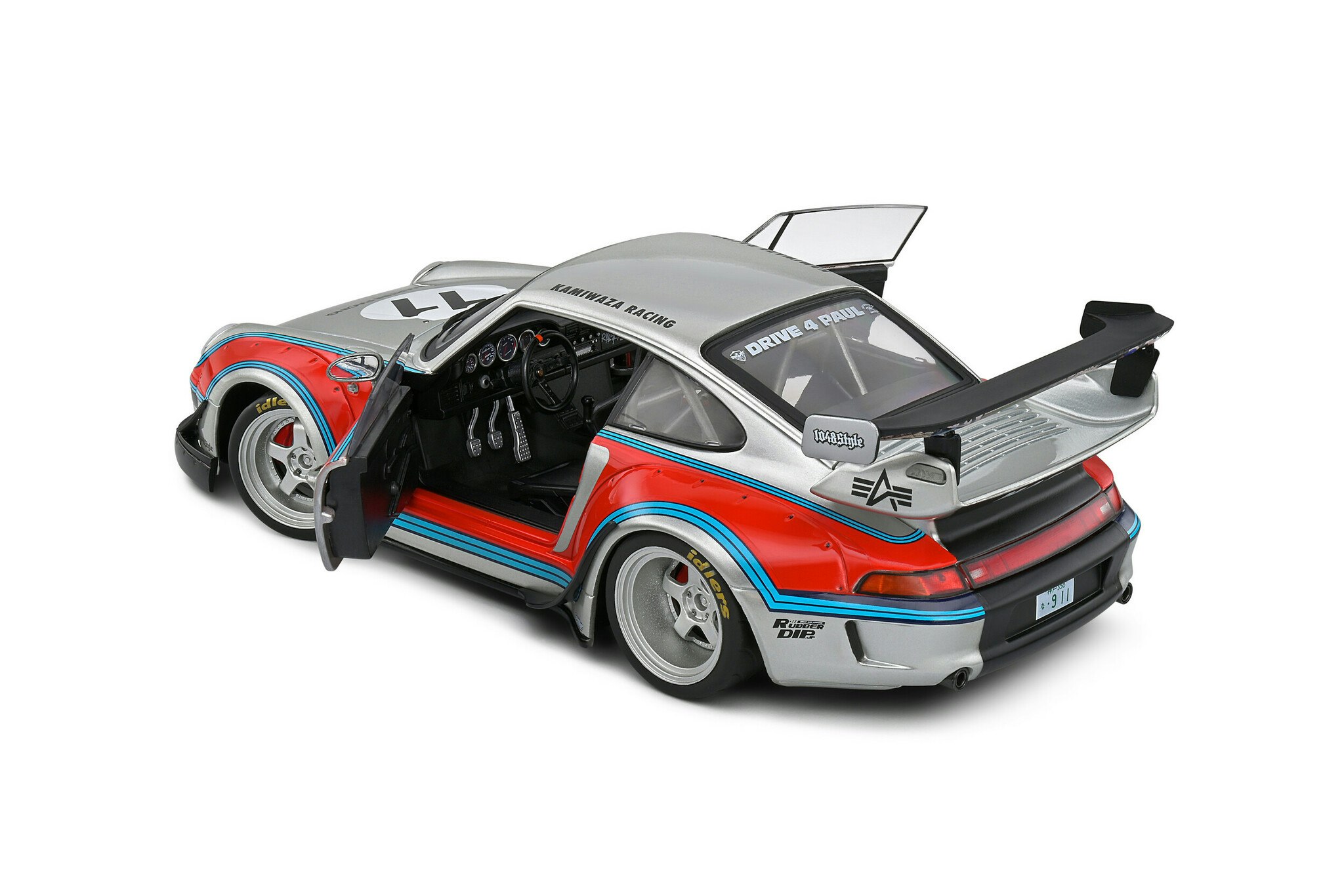 Skala 1/18 RWB Bodykit Martini Grey 2020 (Porsche 911) fr SOLIDO
