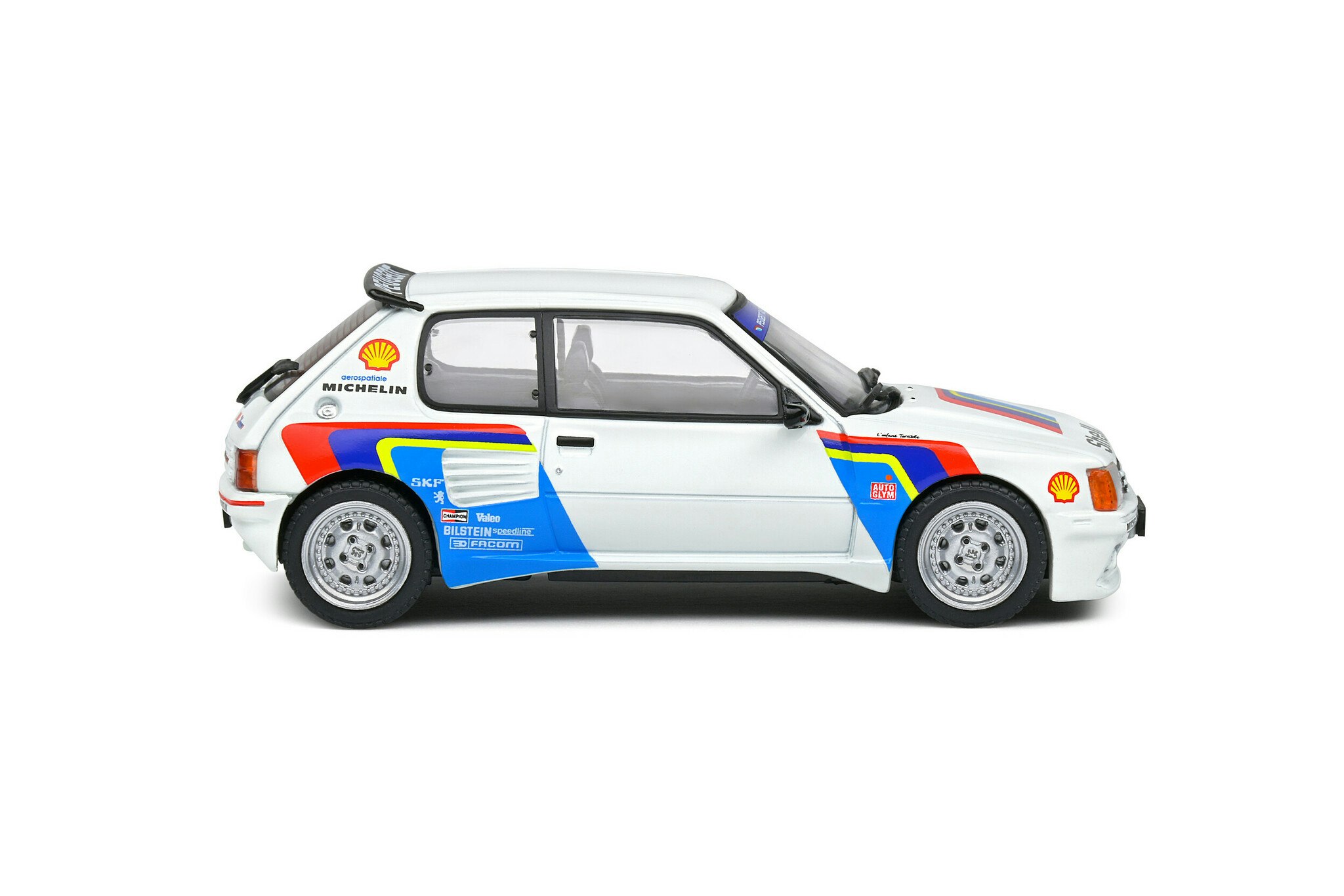 Skala 1/43 Peugeot 205 Dimma Rallye Tribute – White – 1992 fr Solido