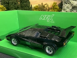 Skala 1/24 Lamborghini Countach LP 5000 S, Black fr Nex models / Welly