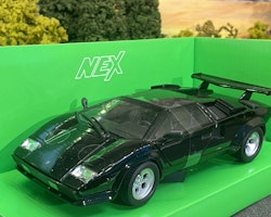 Skala 1/24 Lamborghini Countach LP 5000 S, Black fr Nex models / Welly