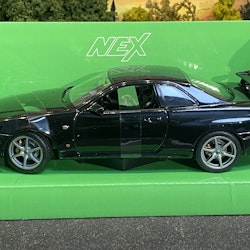 Skala 1/24 Nissan Skyline GT-R (R34) Black fr Nex models / Welly
