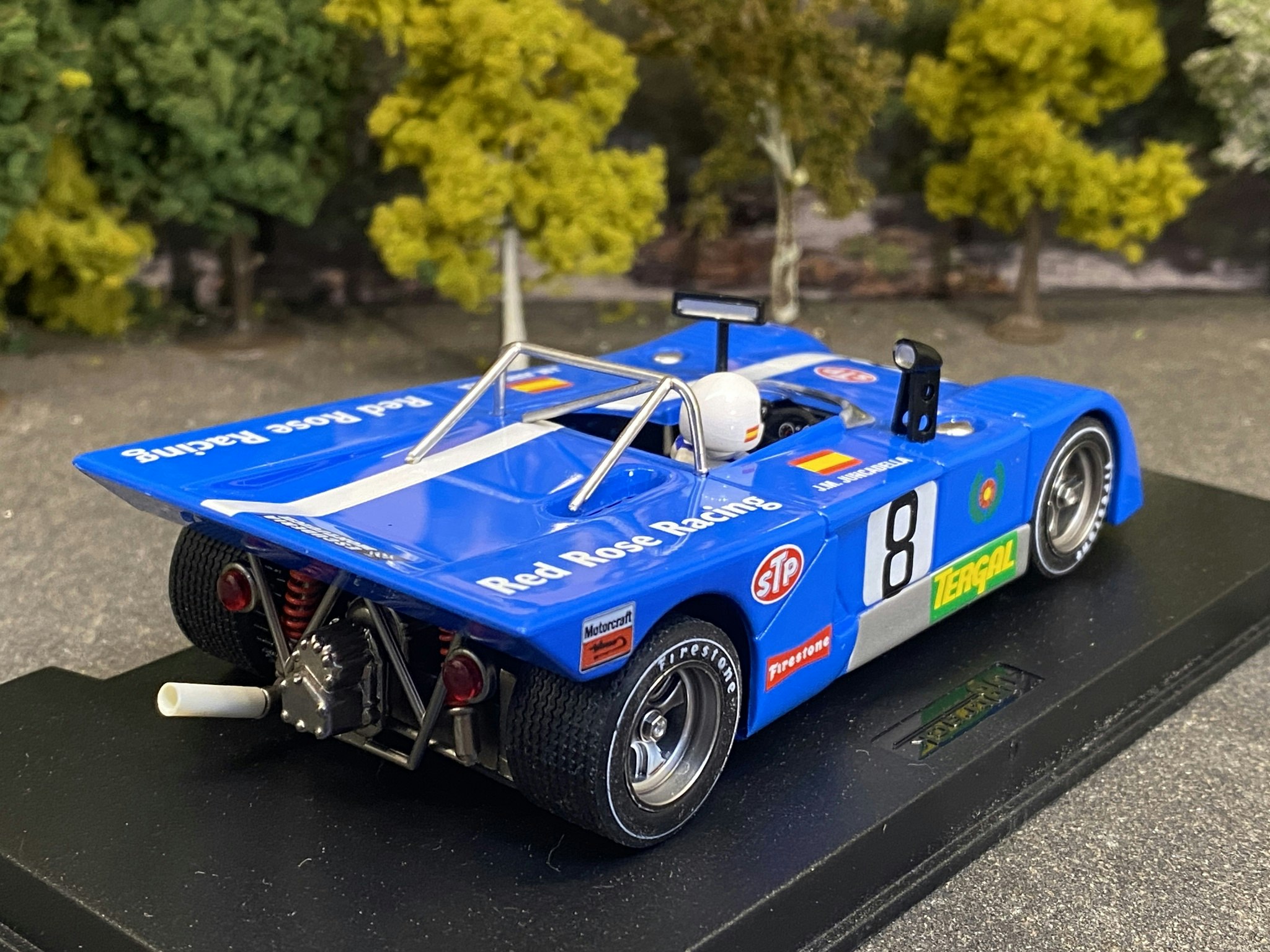 Scale 1/32 Analogue GB Track slotcar: Chevron B19, 2H de El Jarama 71'
