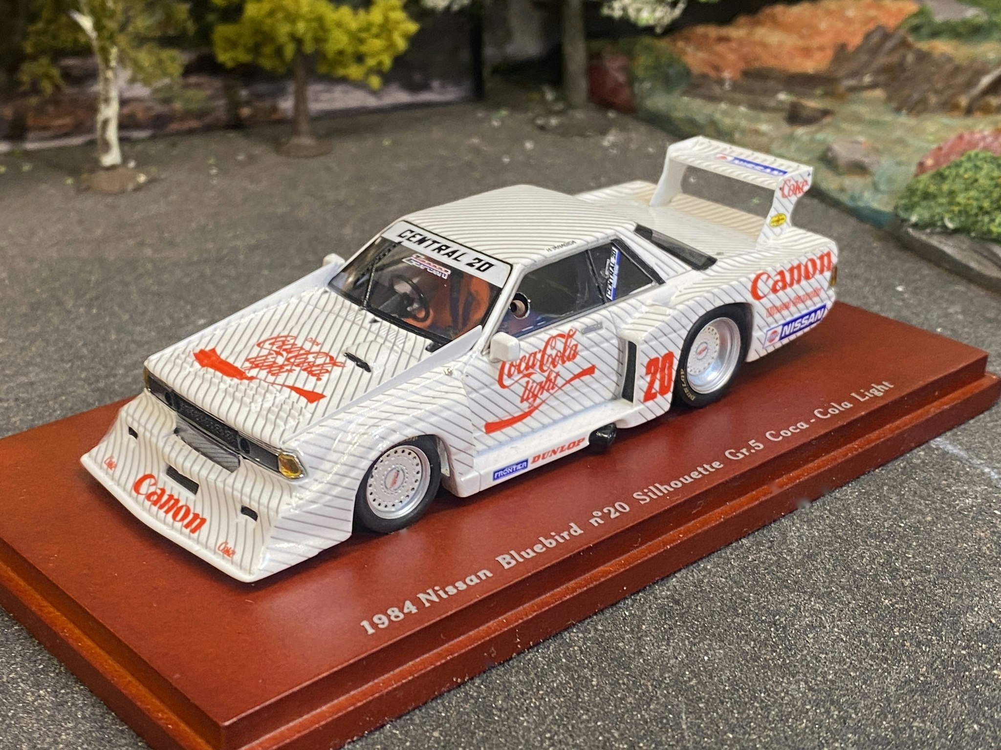 Skala 1/43 84' Nissan Bluebird #20 Silhouette Gr 5 Coca-Cola Light f TSM