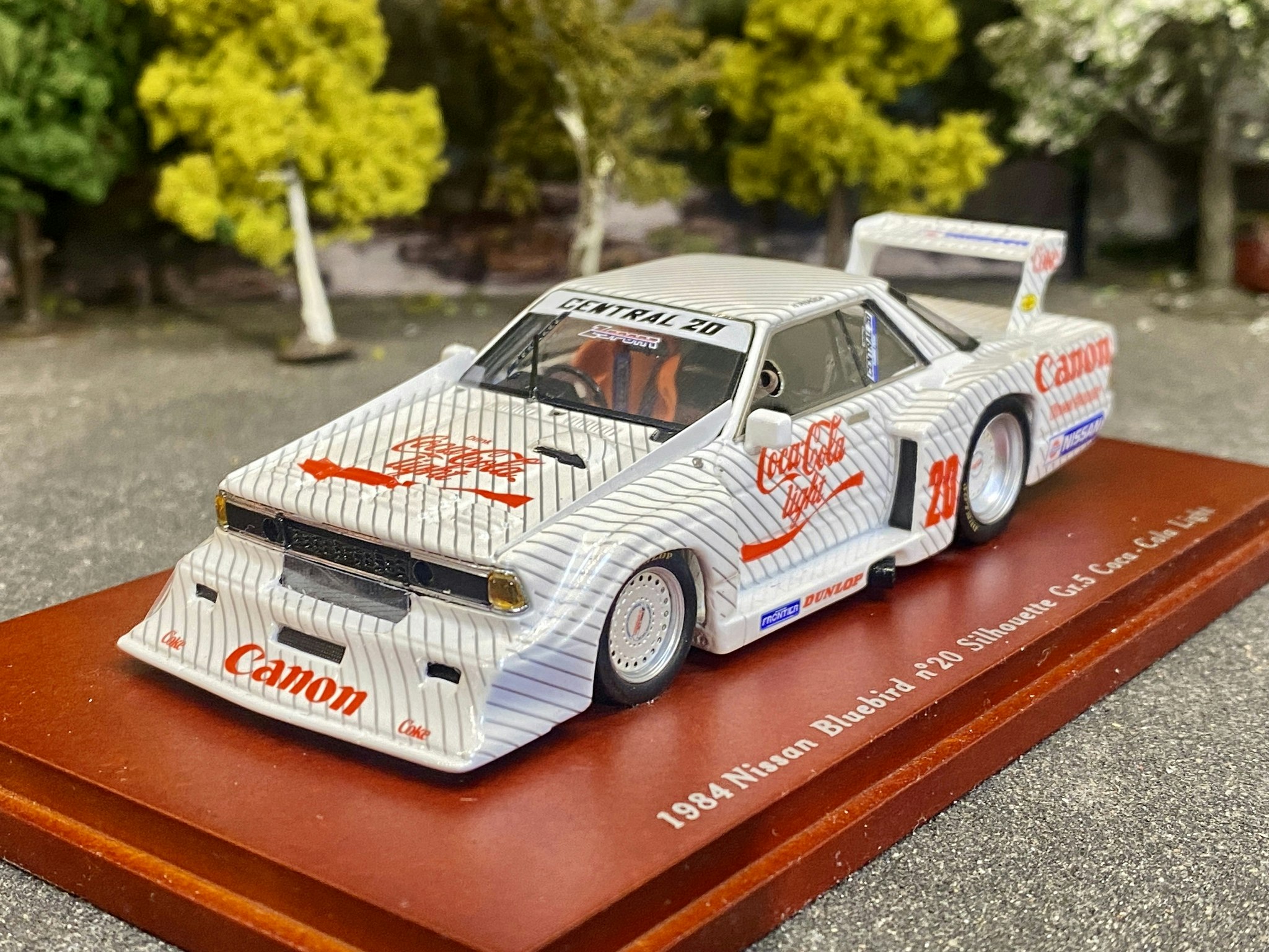 Skala 1/43 84' Nissan Bluebird #20 Silhouette Gr 5 Coca-Cola Light f TSM