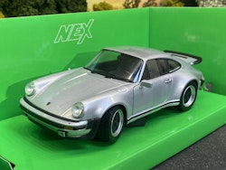 Skala 1/24 Porsche 911 Turbo, Silver fr NEX / Welly