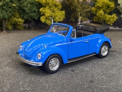 Skala 1/34 - 1/39 Volkswagen Beetle Conv. Blue fr Nex models / Welly