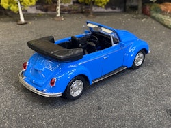 Skala 1/34 - 1/39 Volkswagen Beetle Conv. Blue fr Nex models / Welly