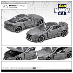 Skala 1/64 Lexus LC500 (Silver Manga) 06 fr ERA CAR