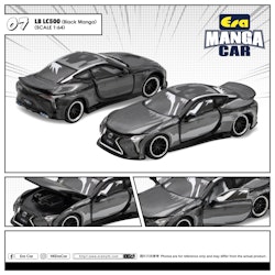 Skala 1/64 Lexus LC500 (Black Manga) 07 fr ERA CAR