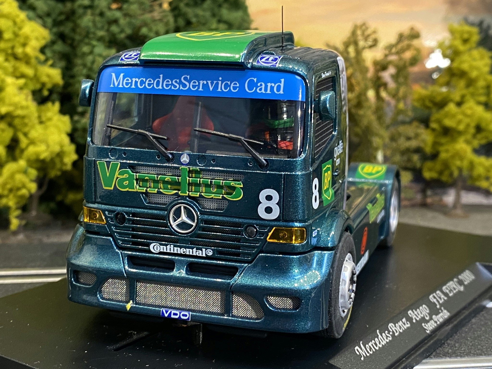 Skala 1/32 An. Slotcar/truck fr FLY/GB Track: Mercedes-Benz Atego, FIA ETRC 2000