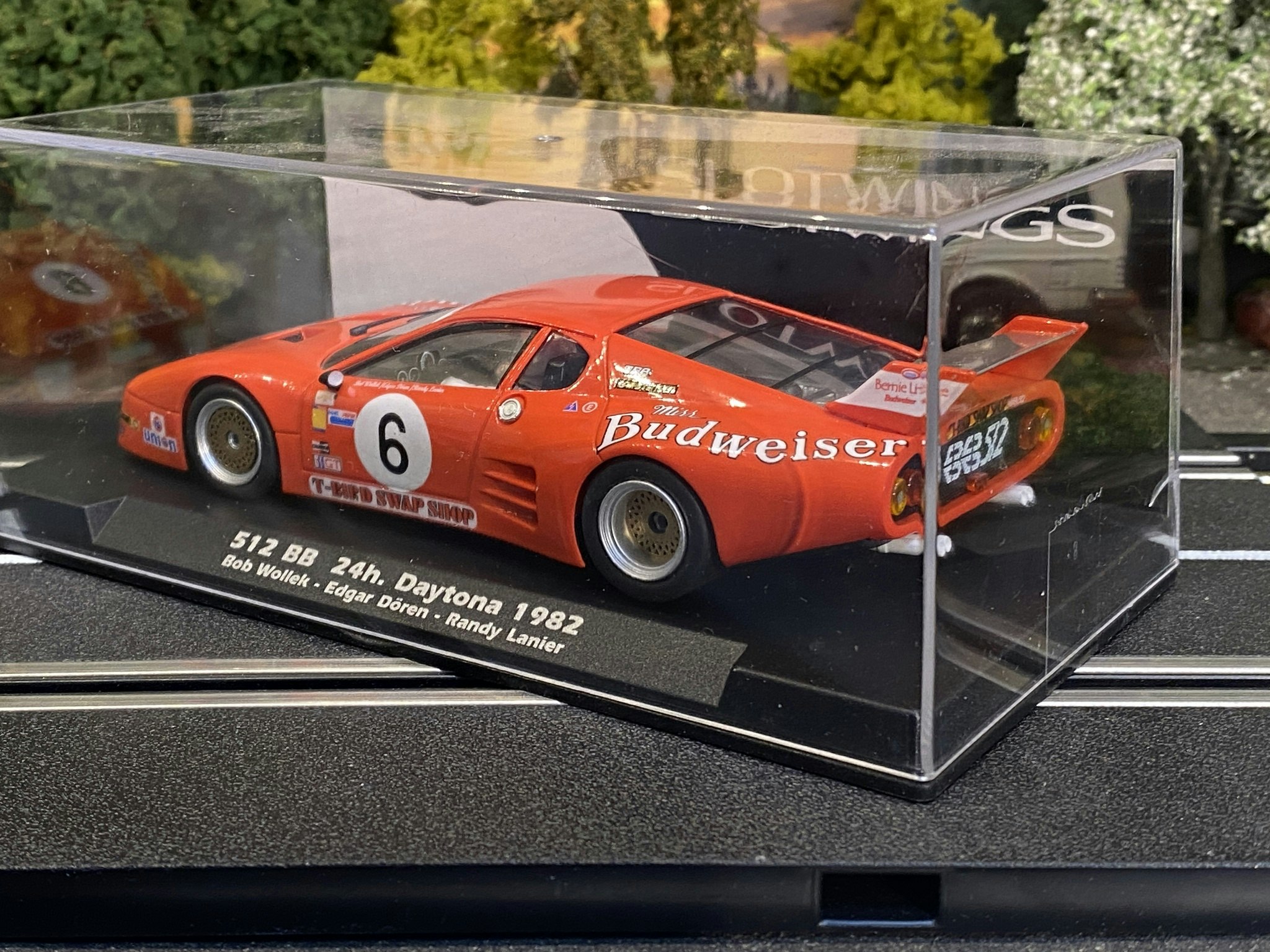 Scale 1/32 Analogue FLY Slowings slotcar: Ferrari 512 BB 24h Daytona 82'
