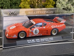 Scale 1/32 Analogue FLY Slowings slotcar: Ferrari 512 BB 24h Daytona 82'