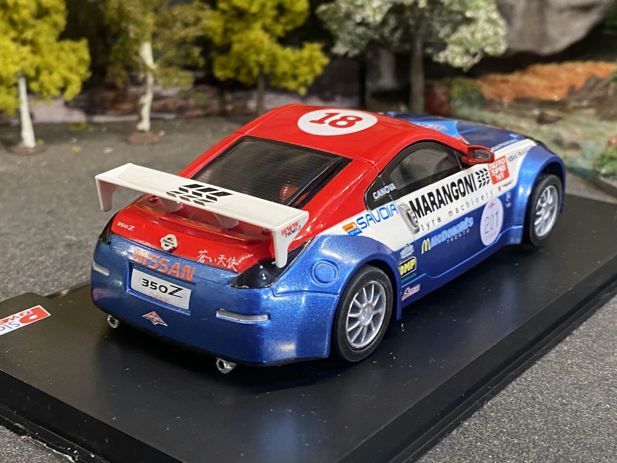 Skala 1/32 Analog slotcar fr POWER SLOT: Nissan 350Z, Challange Italia-Luca Canova