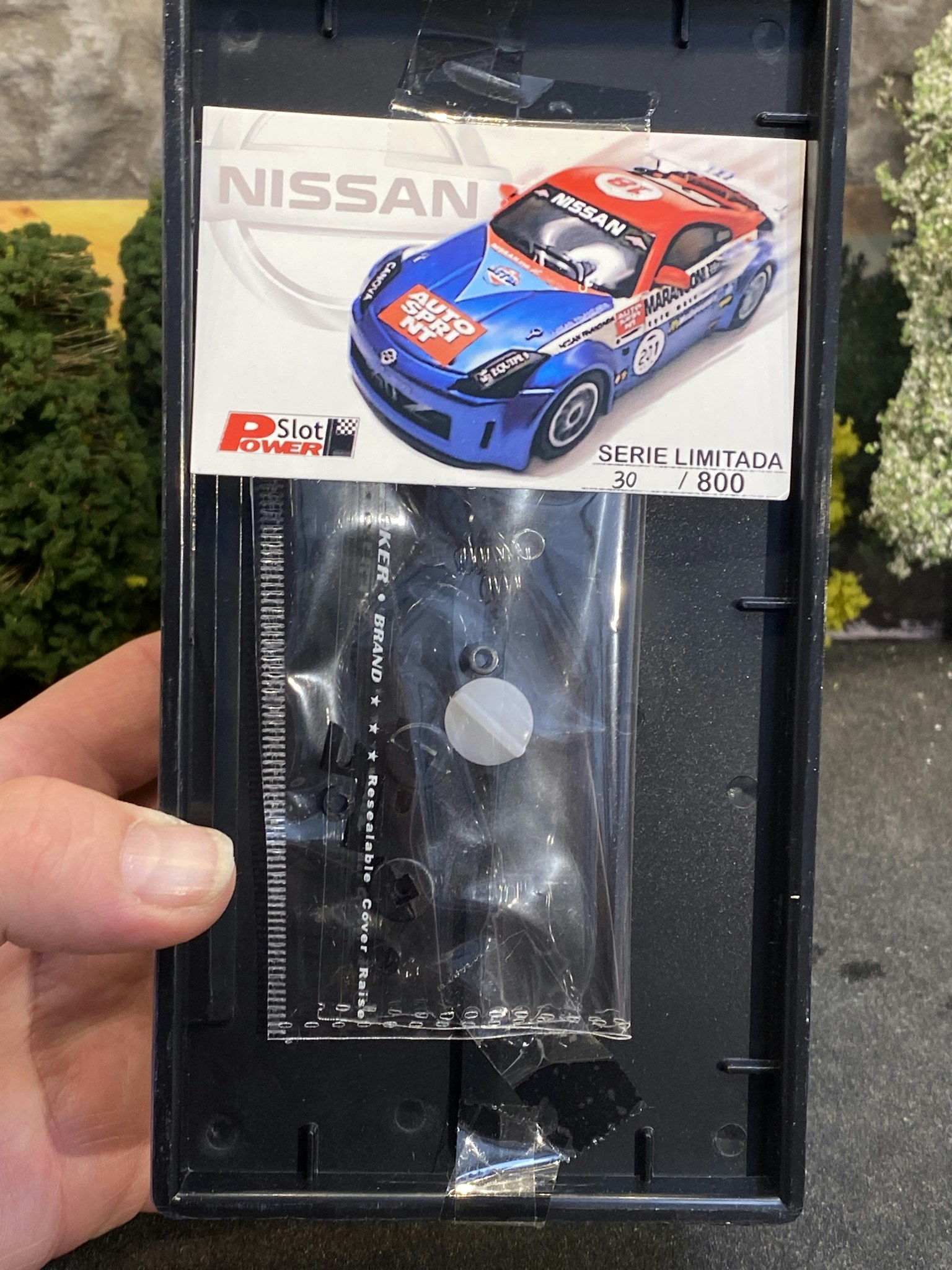 Skala 1/32 Analog slotcar fr POWER SLOT: Nissan 350Z, Challange Italia-Luca Canova
