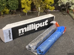 Milliput, Black - Two Part Epoxy Putty - 4oz (113,4g) per pack
