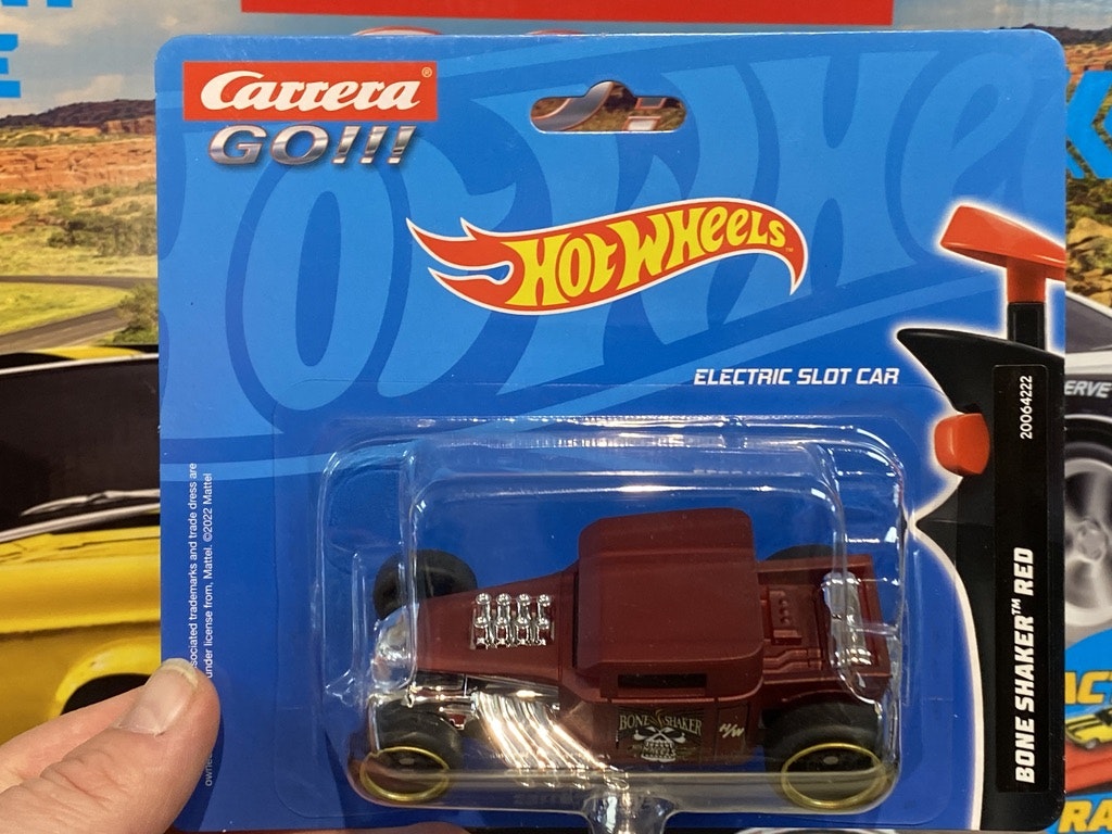 NEW! Skala 1/43 An. slotcar fr Carrera GO: Bone Shaker "Hot Wheels" Red/brown