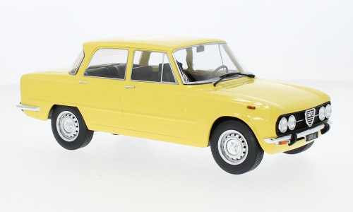 Skala 1/18 Alfa Romeo Giulia Nuova super, light yellow, 1974 fr MCG/Model Car Group