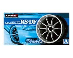 Skala 1/24 Tyres & Rims f models: Advan Racing RS-DF 19" fr AOSHIMA