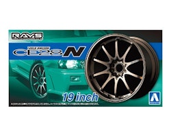 Skala 1/24 Tyres & Rims f models: Volk Racing CE28n 19" fr AOSHIMA