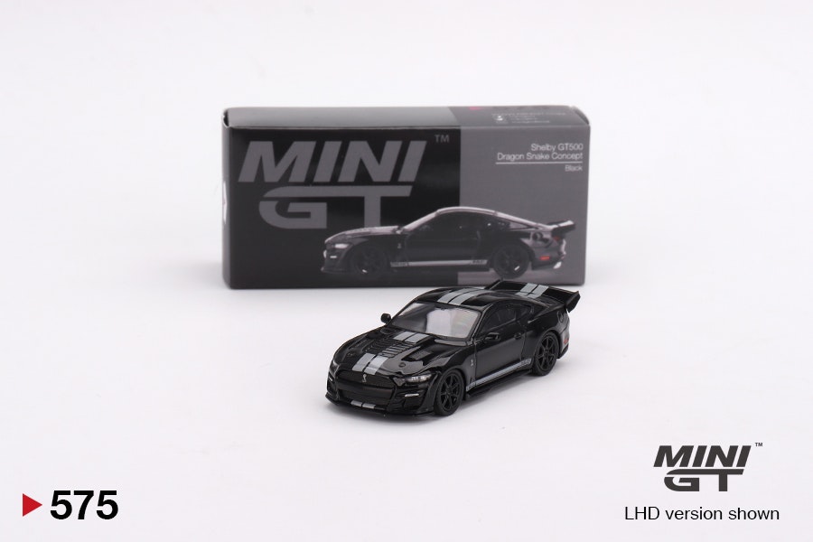 Skala 1/64 - Shelby GT500 Dragon Snake Concept, Black fr MINI GT (575)