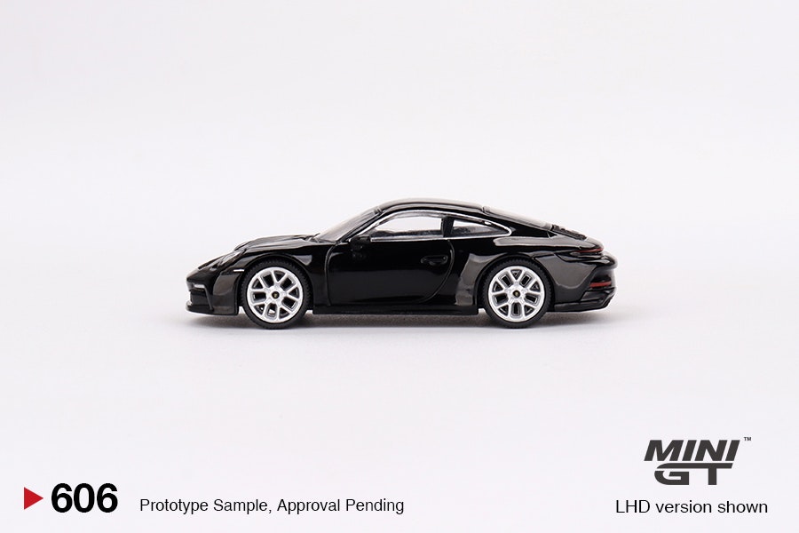 Skala 1/64 Porsche 911 (992) GT3 Touring Black fr MINI GT (606)