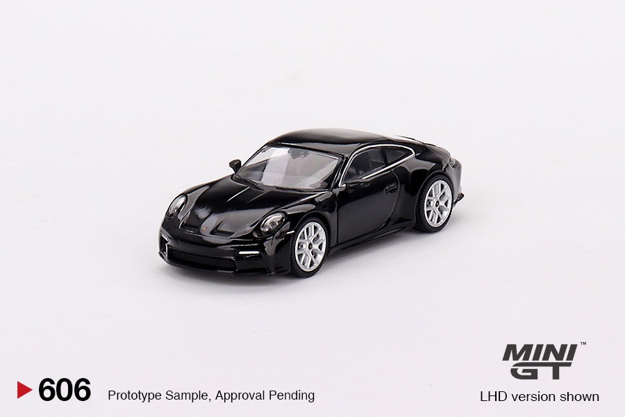 Skala 1/64 Porsche 911 (992) GT3 Touring Black fr MINI GT (606)