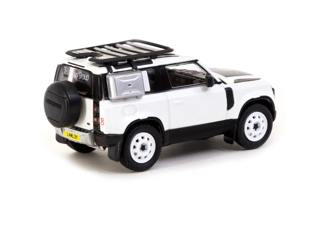 Skala 1/64 Land Rover Defender 90 White Metallic - Lamley Special Edition fr TARMAC Works - Global64