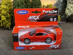 Skala 1/36 Porsche 911 Carrera S, Red fr Nex models / Welly
