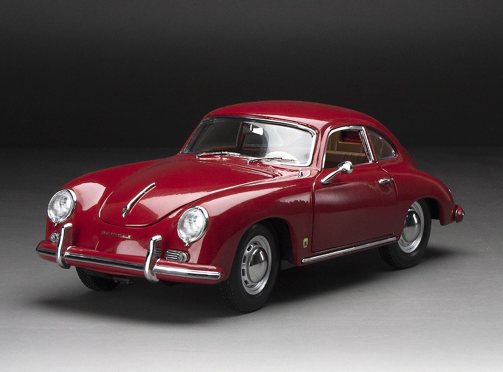 Sc 1/18 57' Porsche 356A 1500 GS Carrera GT Polyantha Red fr SUNSTAR