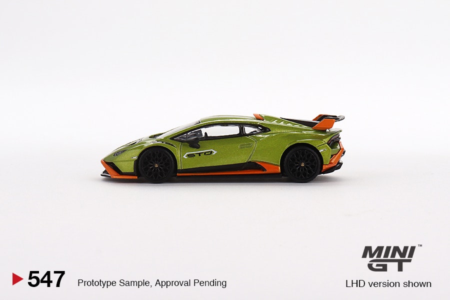 Skala 1/64 Lamborghini Huracán STO, Verde citrea fr MINI GT (547)