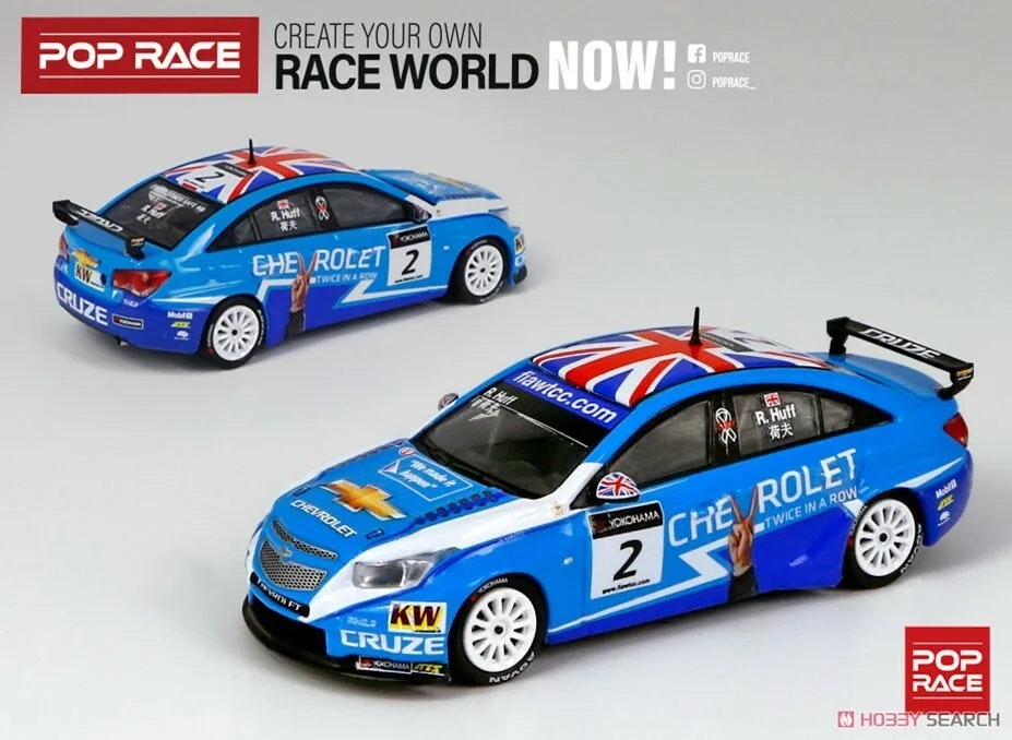 Skala 1/64 Chevrolet Cruze WTCC No. 2 FIA World Touring Car Championship WTCC fr Pop Race