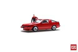 Skala 1/64 Mitsubishi Starion w figure, red fr Pop Race