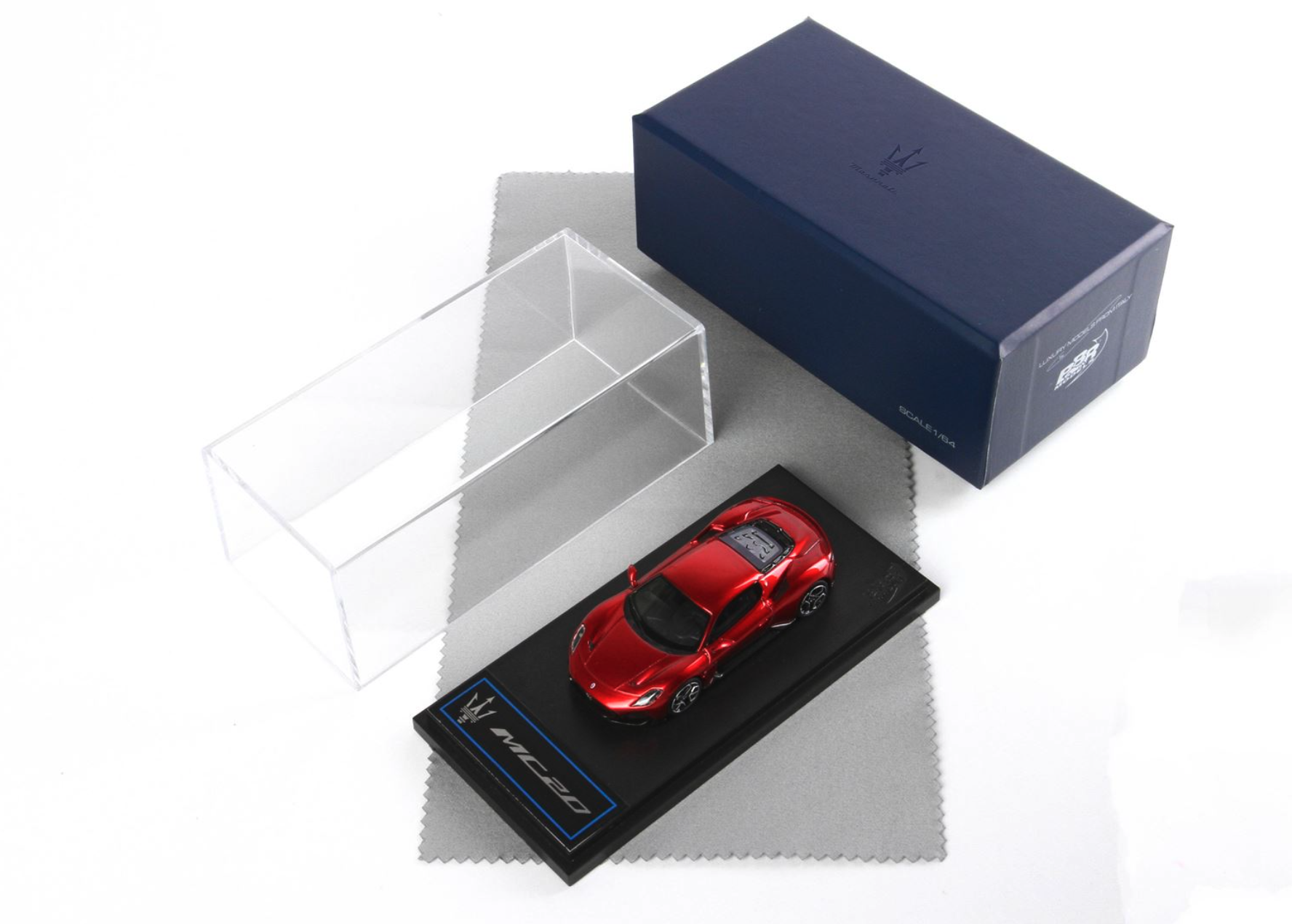 Skala 1/64 Maserati MC20 Red Vincente fr BBR Models