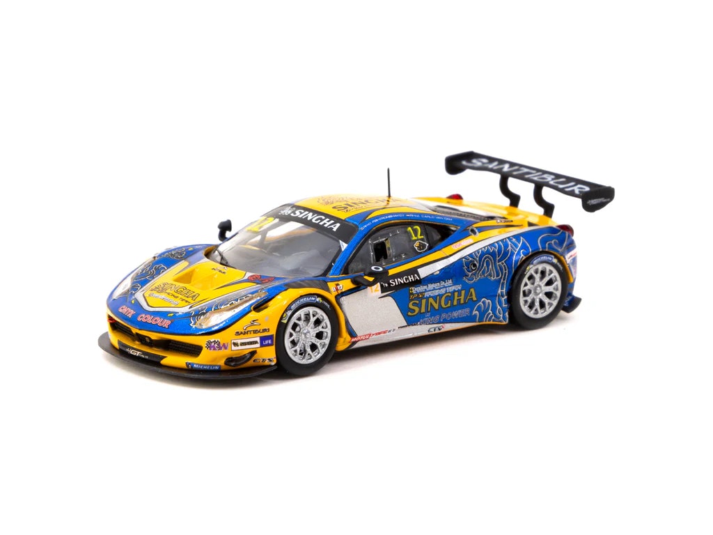 Skala 1/64 Ferrari 458 Italia GT3 GT Asia 2016 #12 Tarmac Works